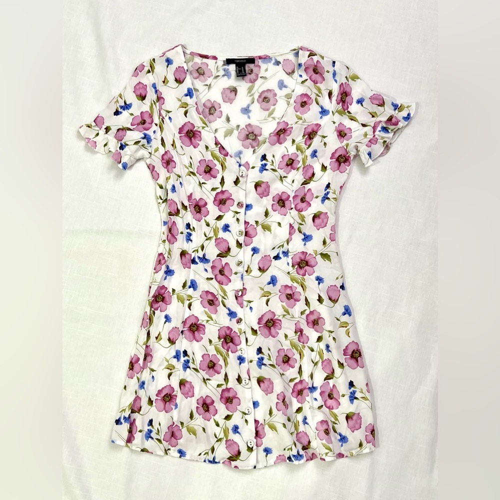 Forever 21 Button Down Floral Dress